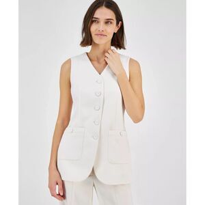 Anne Klein Women's Top Sz 16 Five-Button V-Neck Vest